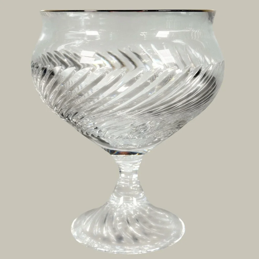 Waterford Crystal Arrington Gold Footed Bowl 5-Inch #150100  Ireland NIB